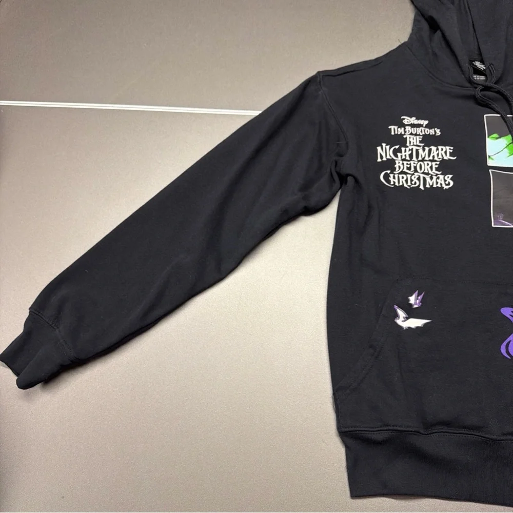 Nightmare Before Christmas Men's and Big Men's Front Back Graphic Hoodie Size XS